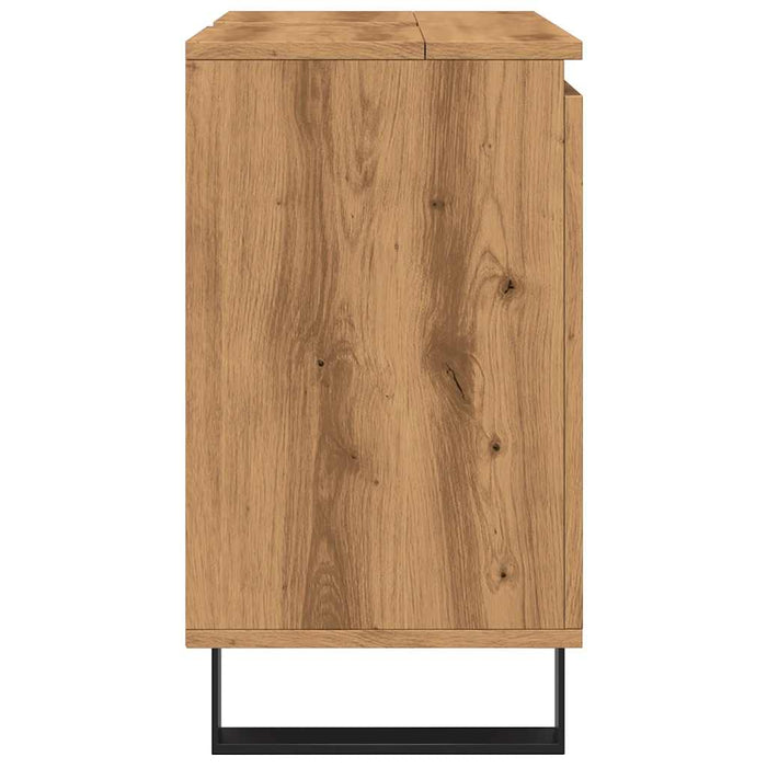 Dulap de baie, stejar artizanal, 58x33x60 cm, lemn prelucrat - WALTI WALTI