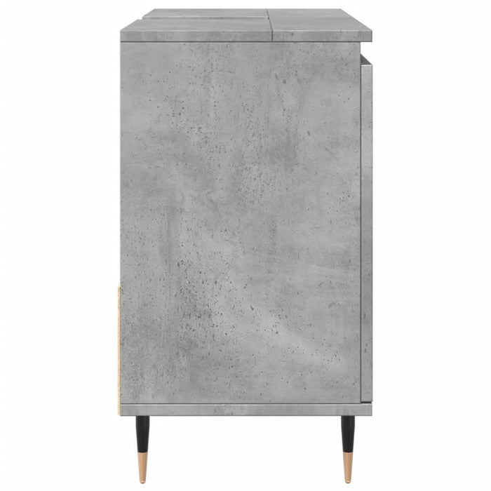 Dulap de baie, gri beton, 65x33x60 cm, lemn prelucrat - WALTI WALTI