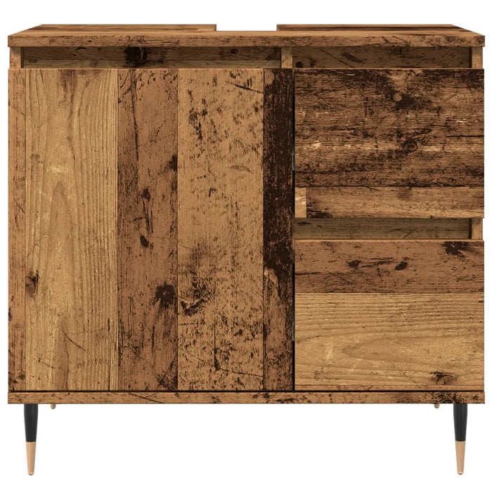 Dulap de baie, lemn vechi, 65x33x60 cm, lemn prelucrat - WALTI WALTI