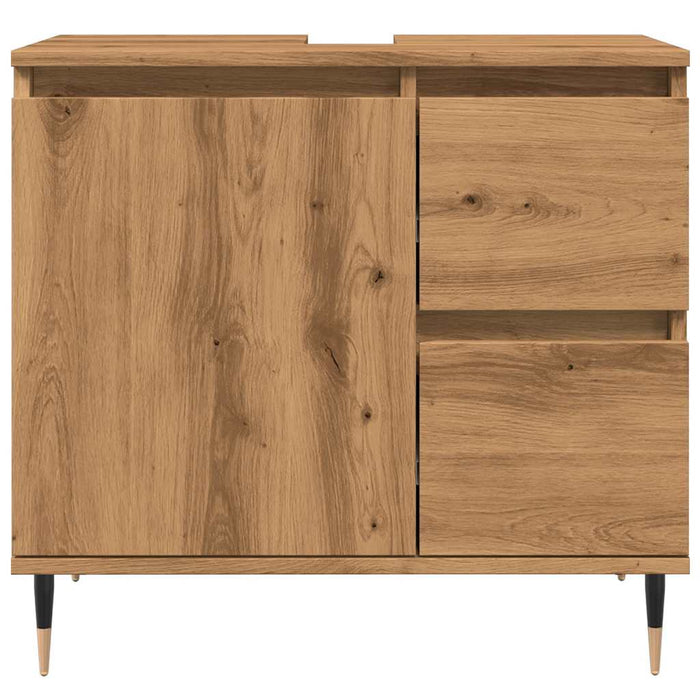 Dulap de baie, stejar artizanal, 65x33x60 cm, lemn prelucrat - WALTI WALTI