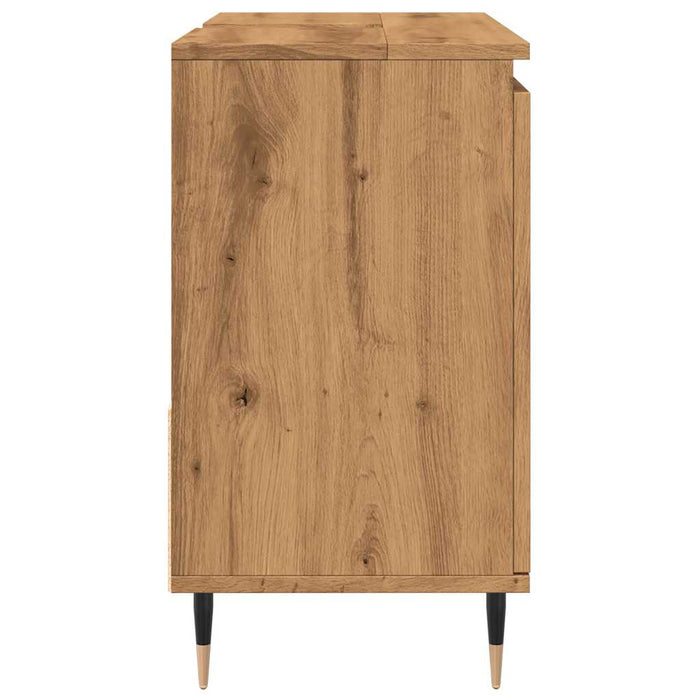 Dulap de baie, stejar artizanal, 65x33x60 cm, lemn prelucrat - WALTI WALTI