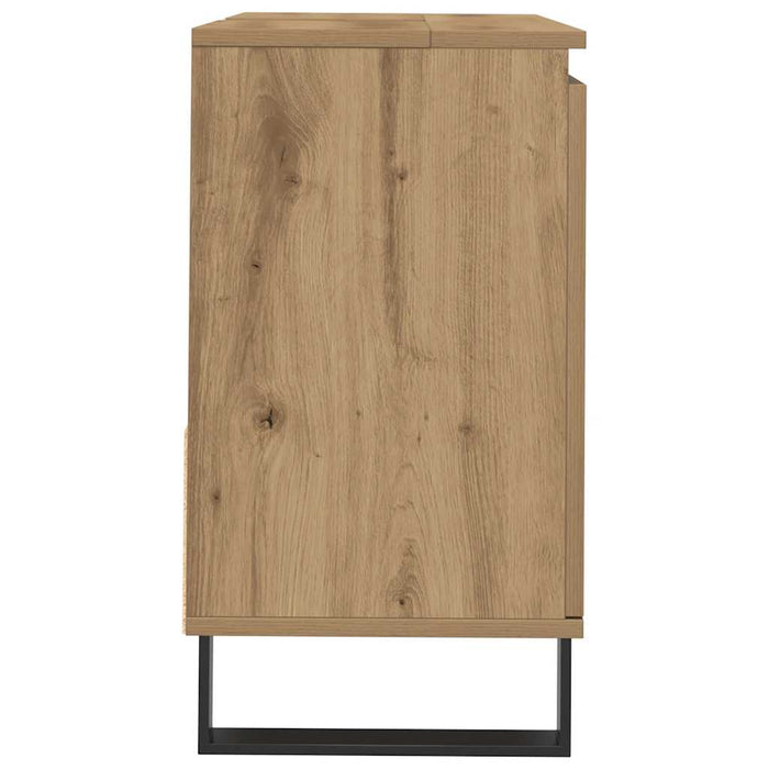 Dulap chiuvetă baie, stejar artizanal 65x33x60cm lemn prelucrat - WALTI WALTI