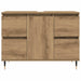Dulap pentru baie stejar artizanal, 80x33x60 cm, lemn prelucrat - WALTI WALTI