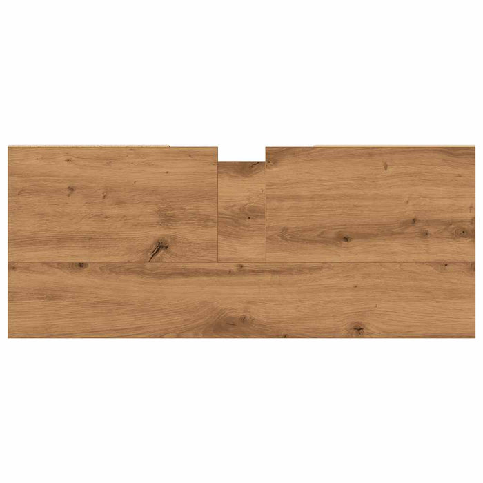 Dulap pentru baie stejar artizanal, 80x33x60 cm, lemn prelucrat - WALTI WALTI