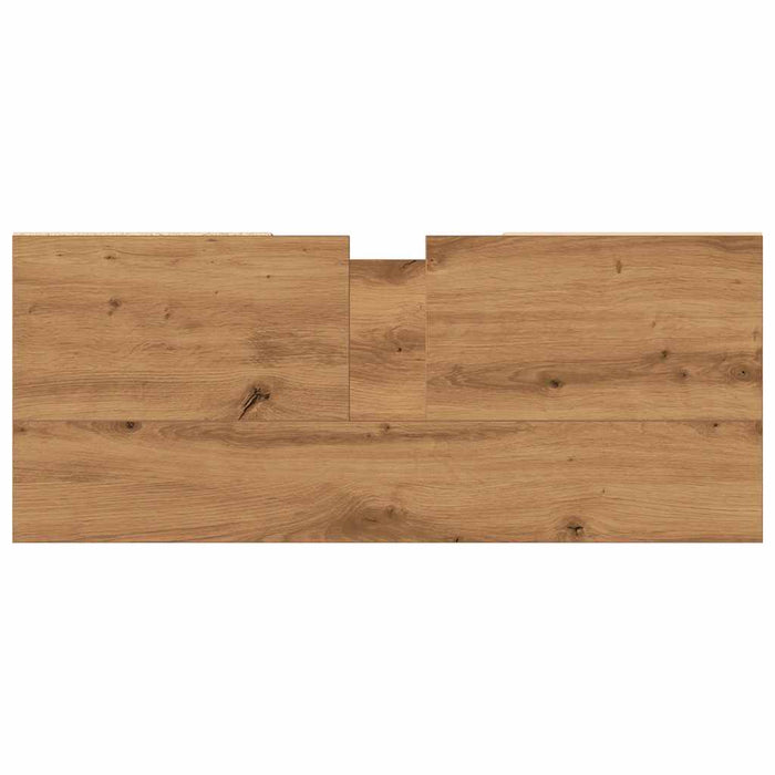 Dulap pentru baie stejar artizanal, 80x33x60 cm, lemn prelucrat - WALTI WALTI