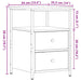 Noptiere, 2 buc, lemn vechi, 34x35,5x50 cm, lemn prelucrat - WALTI WALTI