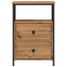 Noptiere 2 buc. stejar artizanal, 34x35,5x50 cm, lemn prelucrat - WALTI WALTI