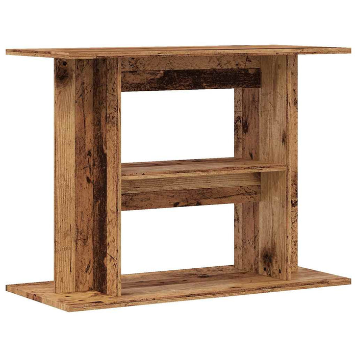 Suport pentru acvariu, lemn vechi, 80x35x60 cm, lemn stratificat WALTI
