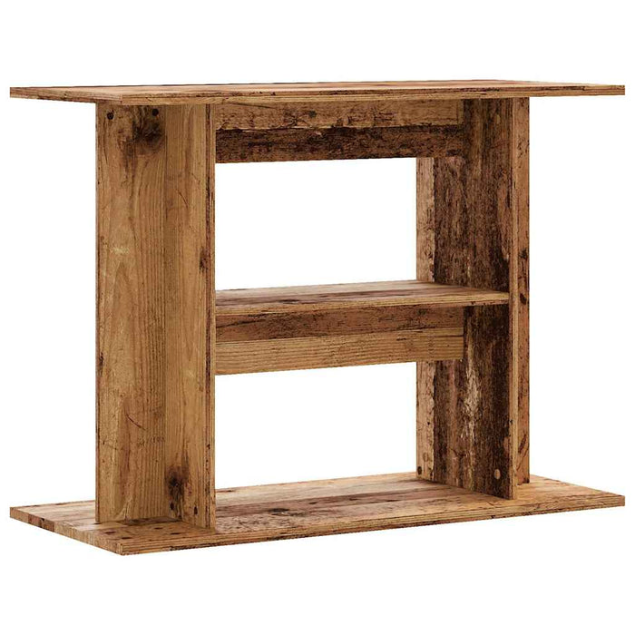 Suport pentru acvariu, lemn vechi, 80x35x60 cm, lemn stratificat WALTI