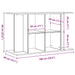 Suport pentru acvariu, lemn vechi, 100x40x60 cm, lemn prelucrat - WALTI WALTI