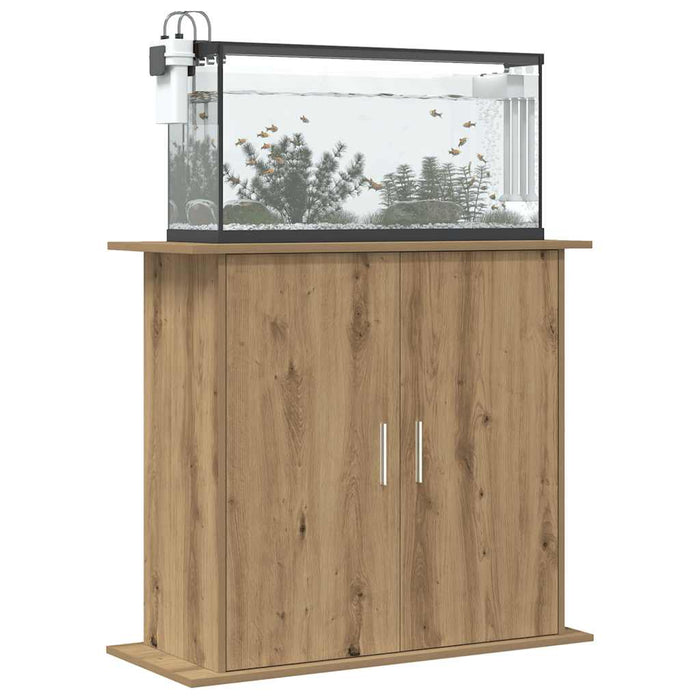 Suport pentru acvariu, stejar artizanal, 81x36x73 cm, lemn stratificat WALTI