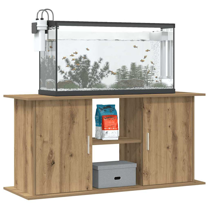 Suport pentru acvariu, stejar artizanal, 121x41x58 cm, lemn stratificat WALTI