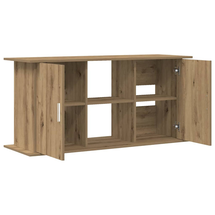 Suport pentru acvariu, stejar artizanal, 121x41x58 cm, lemn stratificat WALTI