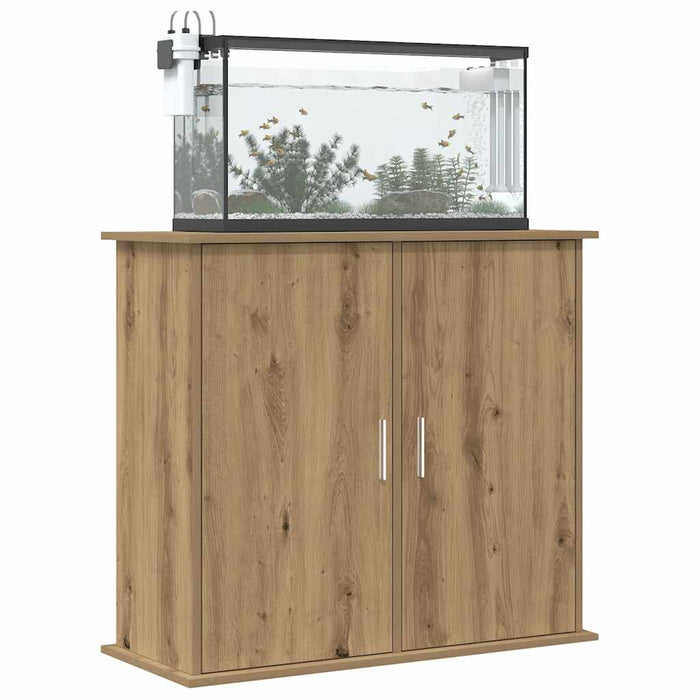Suport pentru acvariu, stejar artizanal, 81x36x73 cm, lemn stratificat WALTI