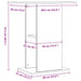 Suport de acvariu, lemn vechi, 36x60,5x72,5 cm, lemn prelucrat - WALTI WALTI