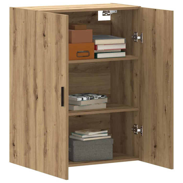 Dulap montat pe perete, stejar artizanal, 69,5x34x90 cm WALTI