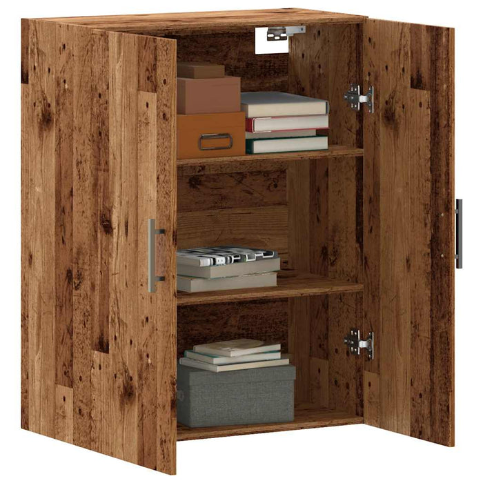Dulap montat pe perete lemn vechi 69,5x34x90 cm - WALTI WALTI