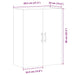 Dulap montat pe perete lemn vechi 69,5x34x90 cm - WALTI WALTI