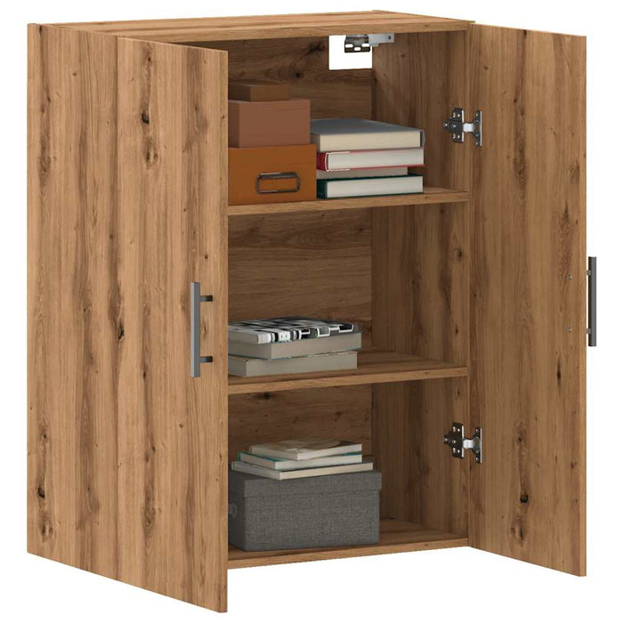 Dulap montat pe perete, stejar artizanal, 69,5x34x90 cm - WALTI WALTI
