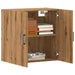 Dulap de perete, stejar artizanal, 60x31x60 cm, lemn prelucrat - WALTI WALTI