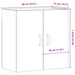Dulap de perete, stejar artizanal, 60x31x60 cm, lemn prelucrat - WALTI WALTI