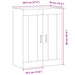 Dulap montat pe perete lemn vechi 69,5x34x90 cm lemn prelucrat - WALTI WALTI