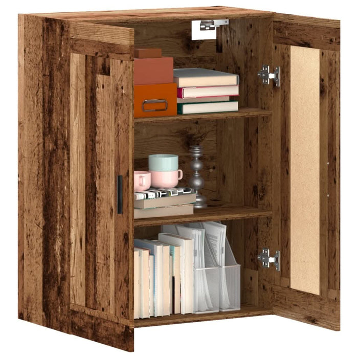 Dulap montat pe perete lemn vechi 69,5x34x90 cm lemn prelucrat - WALTI WALTI