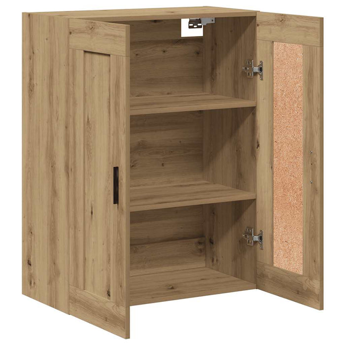Dulap pe perete stejar artizanal, 69,5x34x90 cm, lemn prelucrat - WALTI WALTI