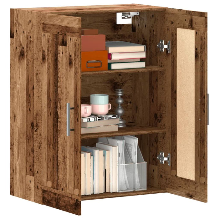 Dulap montat pe perete lemn vechi 69,5x34x90 cm lemn prelucrat - WALTI WALTI