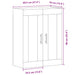 Dulap montat pe perete lemn vechi 69,5x34x90 cm lemn prelucrat - WALTI WALTI