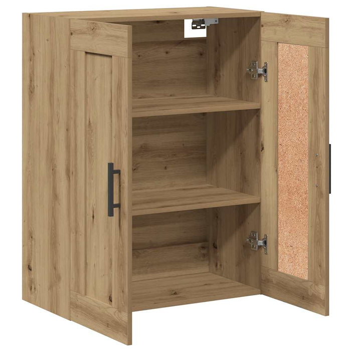 Dulap pe perete stejar artizanal, 69,5x34x90 cm, lemn prelucrat - WALTI WALTI