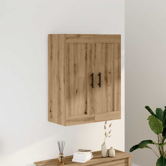 Dulap pe perete stejar artizanal, 69,5x34x90 cm, lemn prelucrat - WALTI WALTI