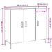 Dulap, lemn vechi, 90x34x80 cm, lemn prelucrat - WALTI WALTI