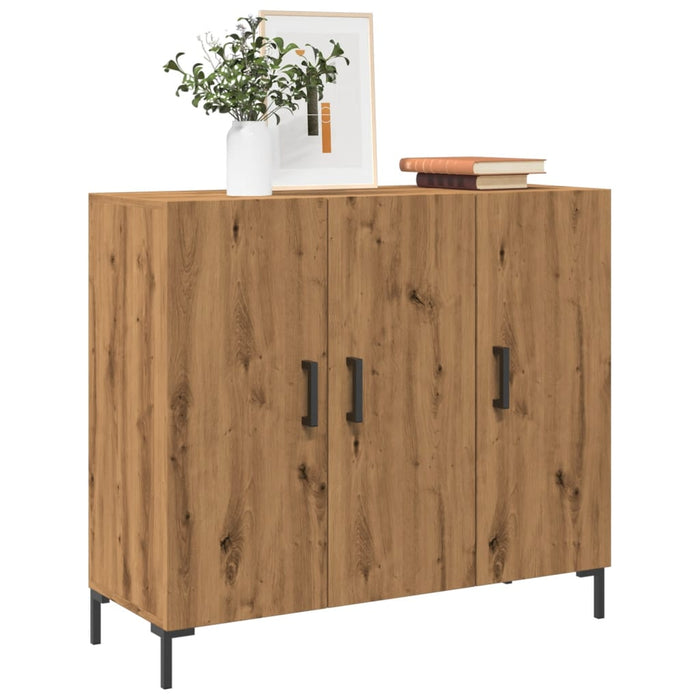 Dulap, stejar artizanal, 90x34x80 cm, lemn prelucrat - WALTI WALTI