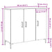 Dulap, stejar artizanal, 90x34x80 cm, lemn prelucrat - WALTI WALTI