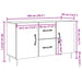 Dulap, stejar artizanal, 100x36x60 cm, lemn prelucrat - WALTI WALTI