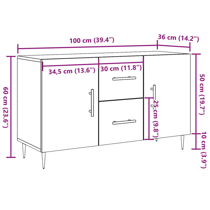 Dulap, lemn vechi, 100x36x60 cm, lemn prelucrat - WALTI WALTI