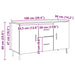 Dulap, stejar artizanal, 100x36x60 cm, lemn prelucrat - WALTI WALTI