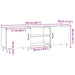 Dulap TV, lemn vechi, 150x30x50 cm, lemn prelucrat - WALTI WALTI