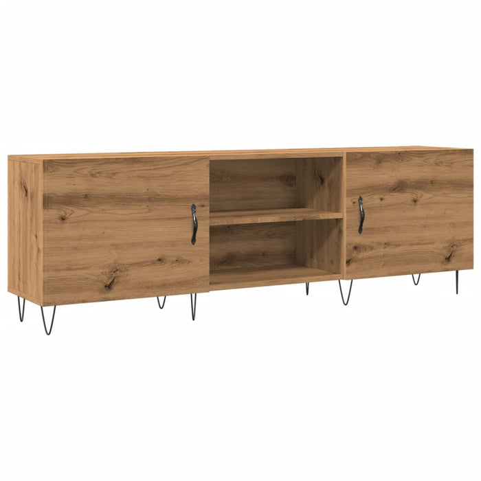 Dulap TV, stejar artizanal, 150x30x50 cm, lemn prelucrat - WALTI WALTI