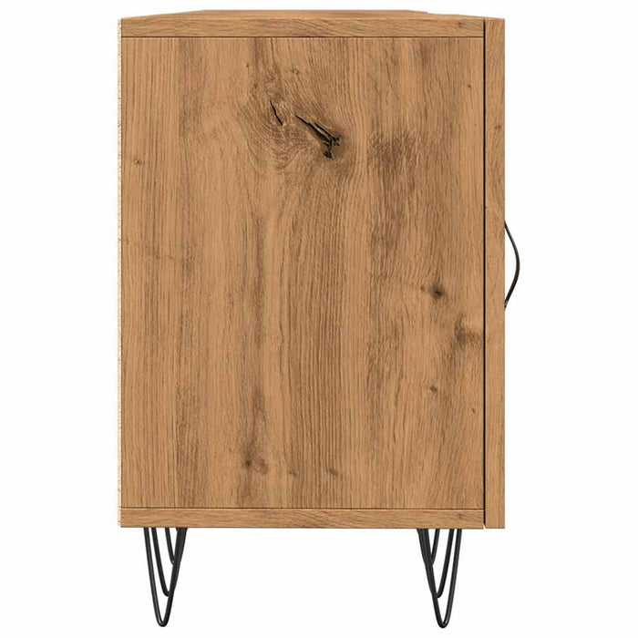 Dulap TV, stejar artizanal, 150x30x50 cm, lemn prelucrat - WALTI WALTI