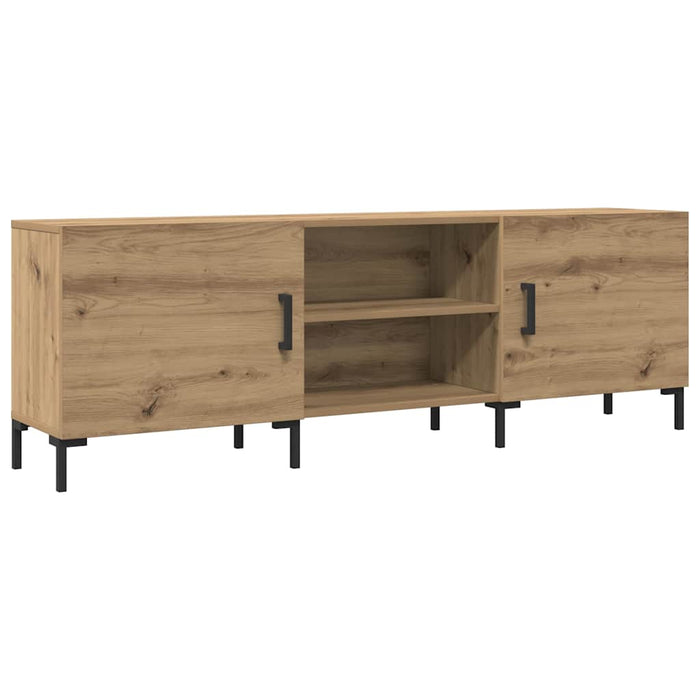 Dulap TV, stejar artizanal, 150x30x50 cm, lemn prelucrat - WALTI WALTI