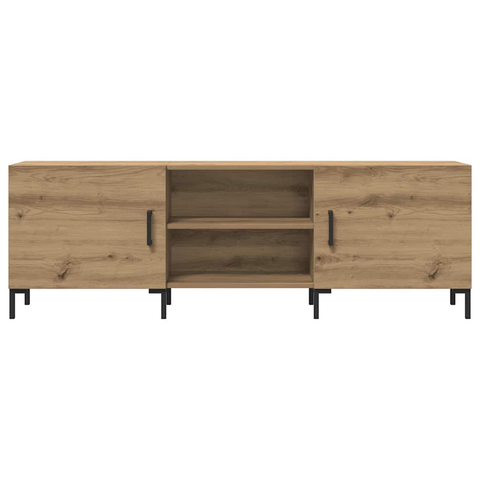 Dulap TV, stejar artizanal, 150x30x50 cm, lemn prelucrat - WALTI WALTI