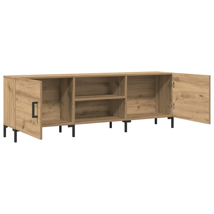 Dulap TV, stejar artizanal, 150x30x50 cm, lemn prelucrat - WALTI WALTI