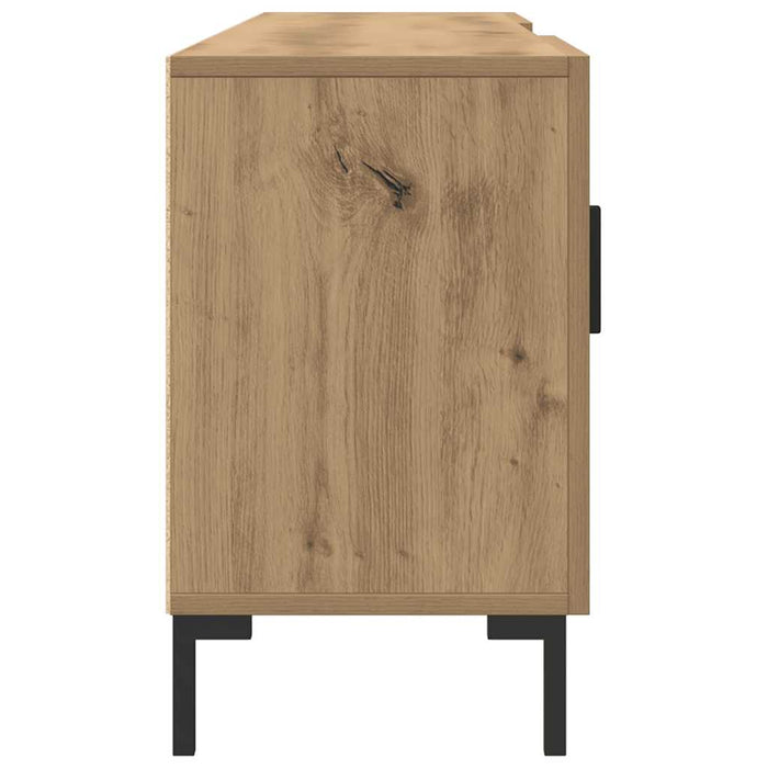 Dulap TV, stejar artizanal, 150x30x50 cm, lemn prelucrat - WALTI WALTI