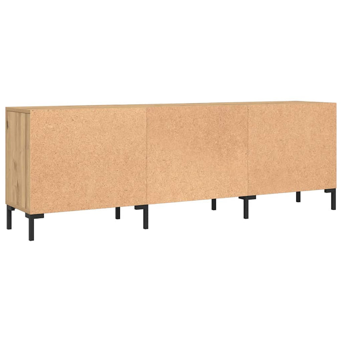 Dulap TV, stejar artizanal, 150x30x50 cm, lemn prelucrat - WALTI WALTI