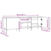 Dulap TV, stejar artizanal, 150x30x50 cm, lemn prelucrat - WALTI WALTI