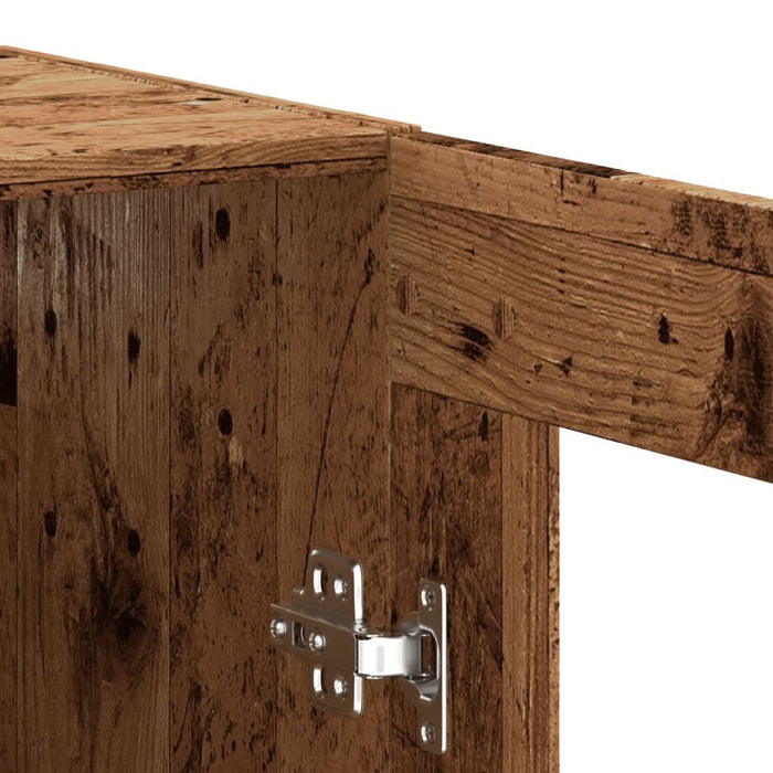 Dulap montat pe perete lemn vechi 69,5x34x90 cm - WALTI WALTI