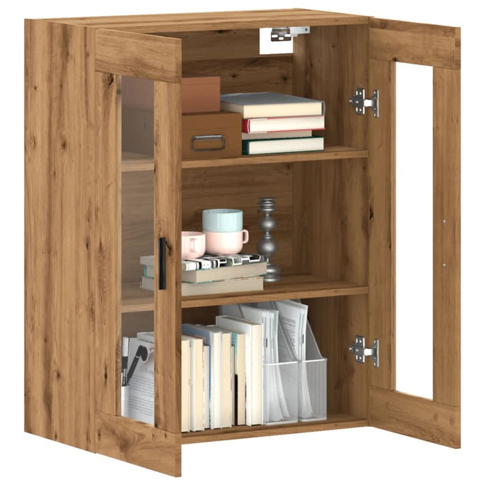 Dulap montat pe perete, stejar artizanal, 69,5x34x90 cm - WALTI WALTI
