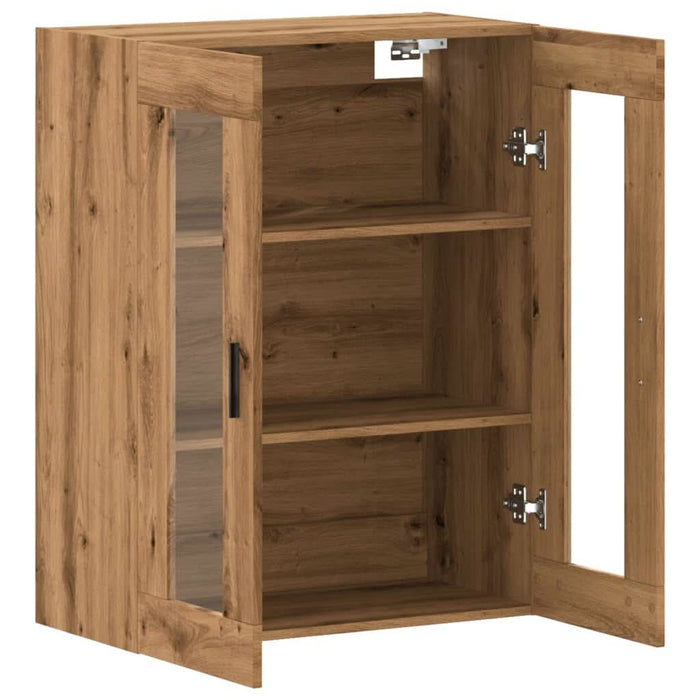 Dulap montat pe perete, stejar artizanal, 69,5x34x90 cm - WALTI WALTI